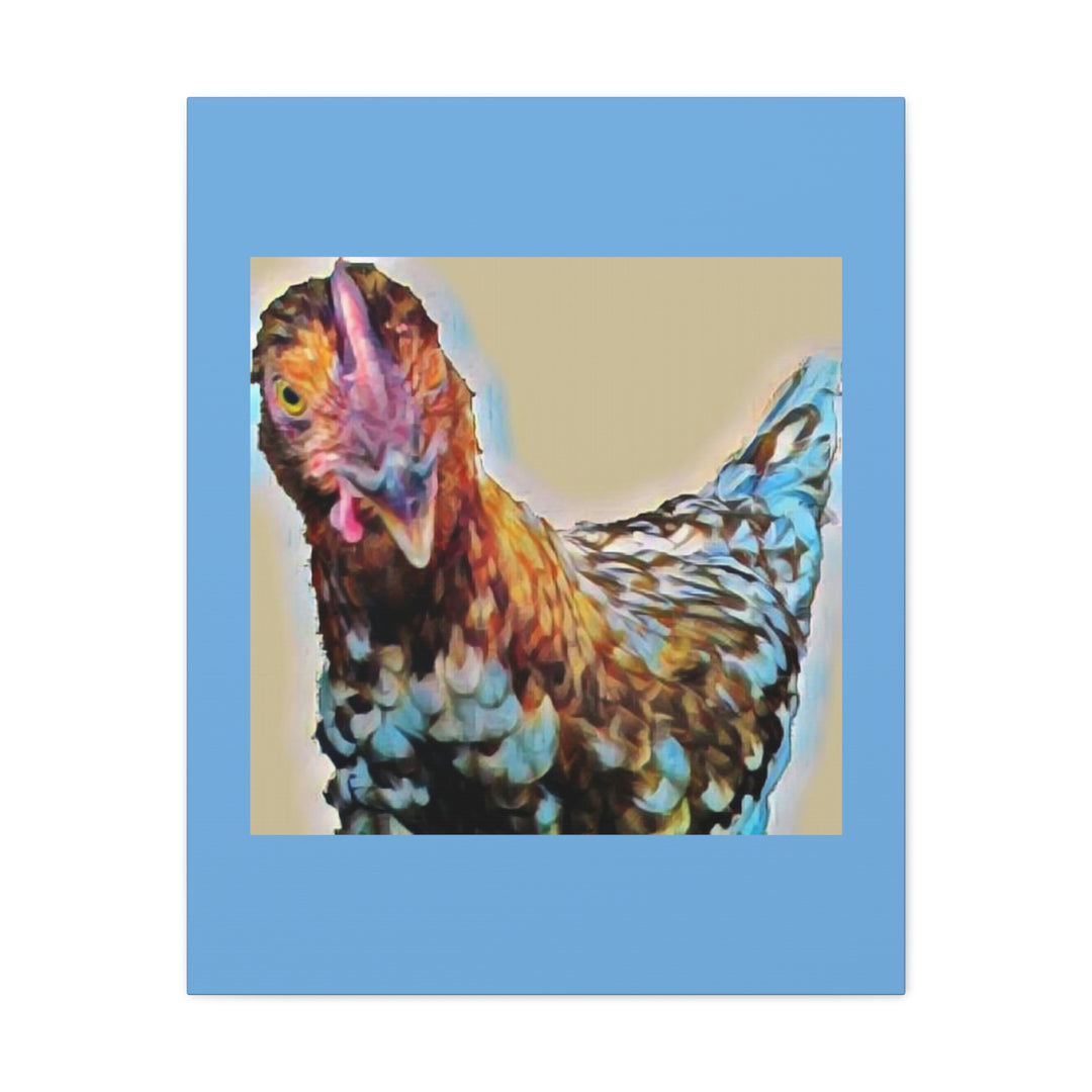 Spot the Hen on Canvas Gallery Wraps