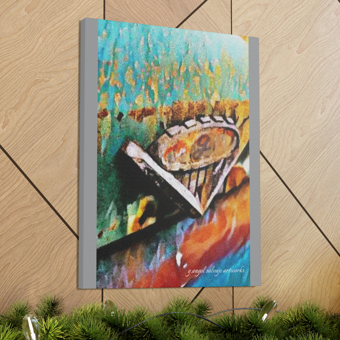 g's '63 V6 emblem on Canvas Gallery Wraps