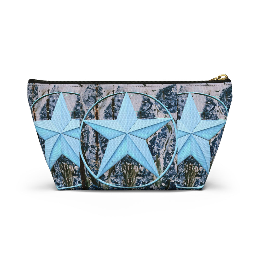 Star and Bluebonnet Accessory Pouch w T-bottom
