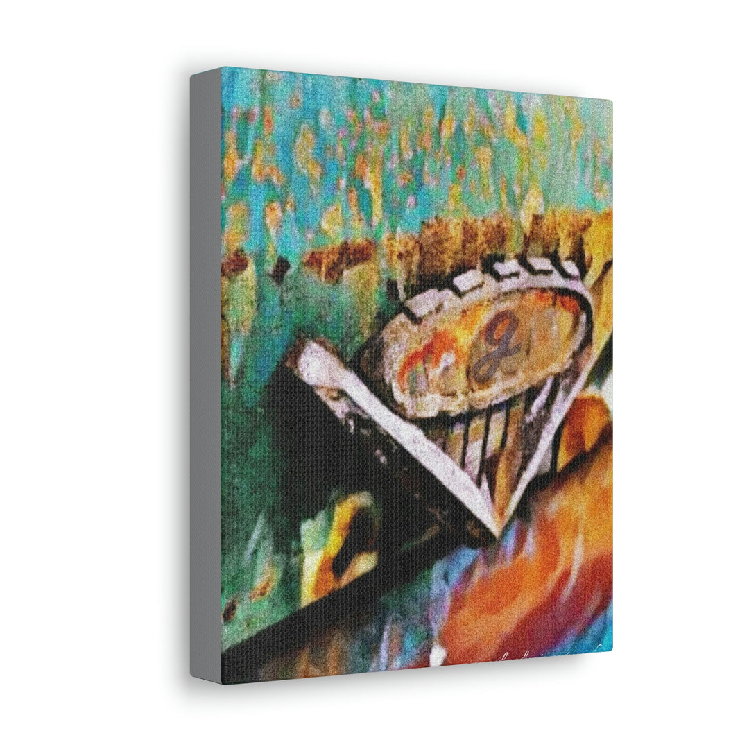 g's '63 V6 emblem on Canvas Gallery Wraps