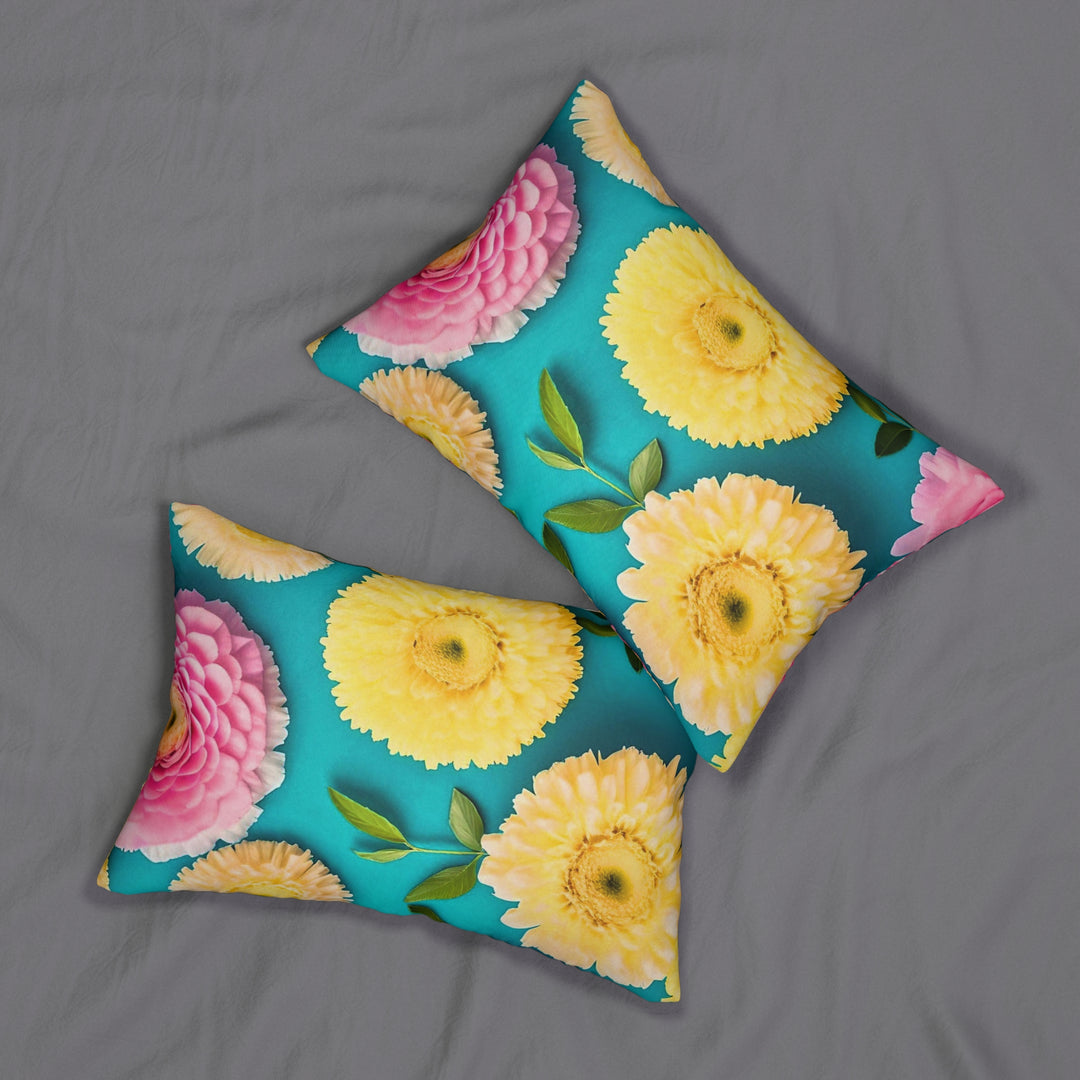 Flower power style 2 Spun Polyester Lumbar Pillow