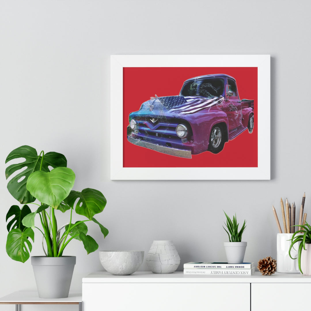 1956 Ford Truck Framed Horizontal Poster