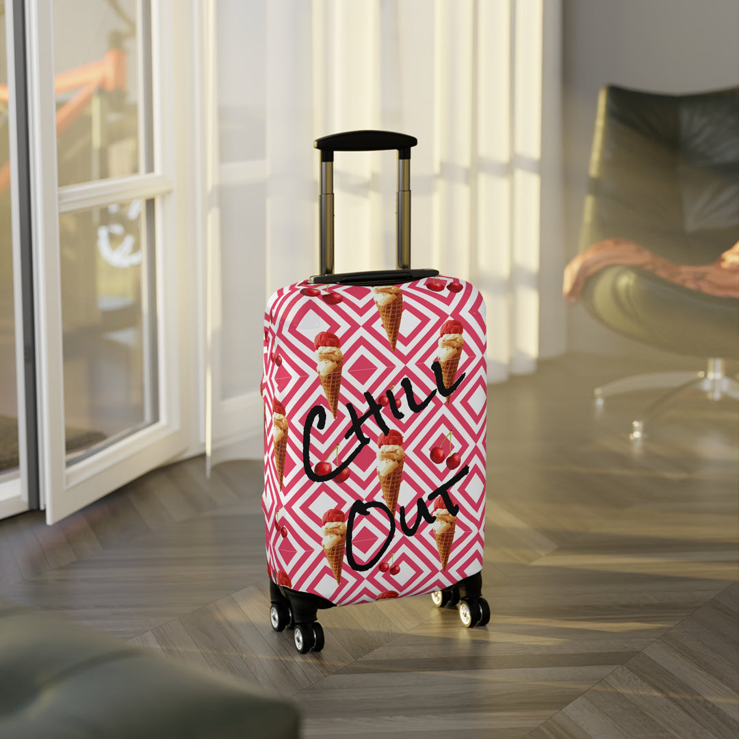 Chill Out , Cool Ice Cream Crowd Luggage Cover