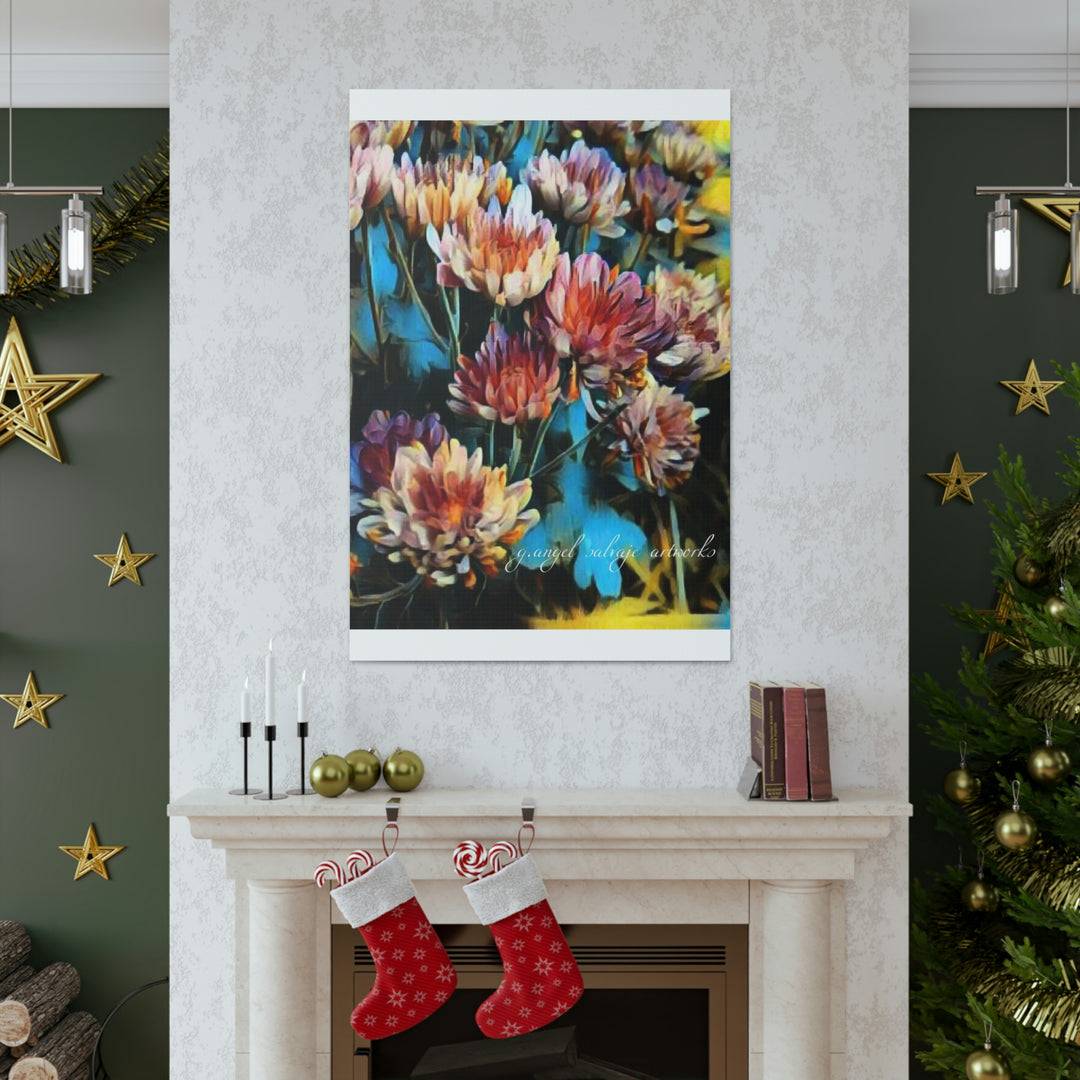 Corinthian Mums Canvas Gallery Wraps