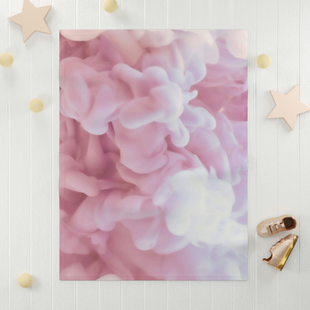 Pink clouds Soft Fleece Baby Blanket