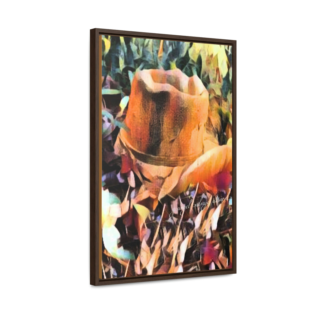 A Man's Hat Gallery Canvas Wraps, Vertical Frame