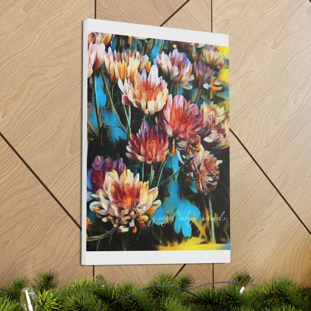 Corinthian Mums Canvas Gallery Wraps
