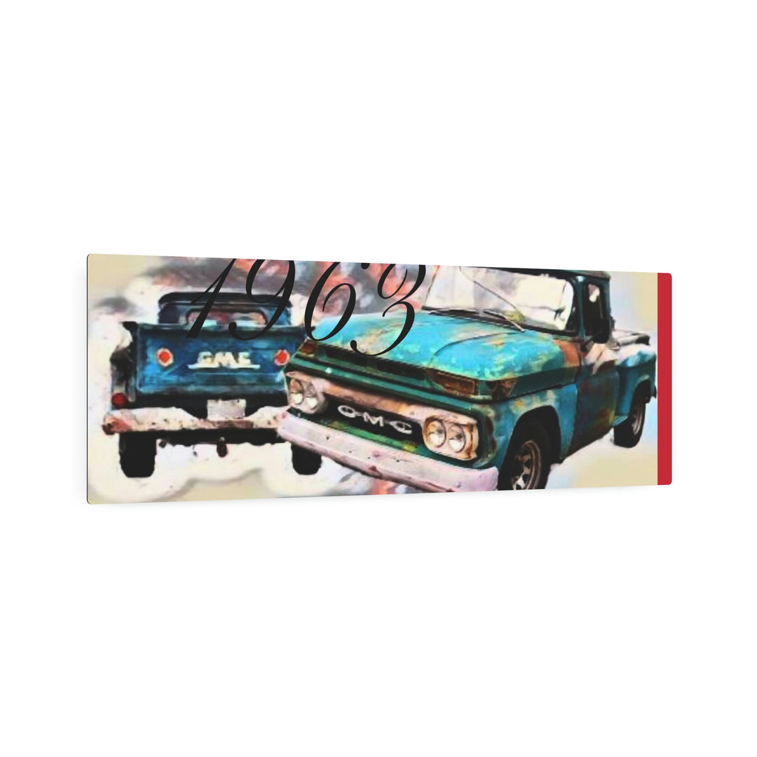 1963 gmc v6 Metal Art Sign