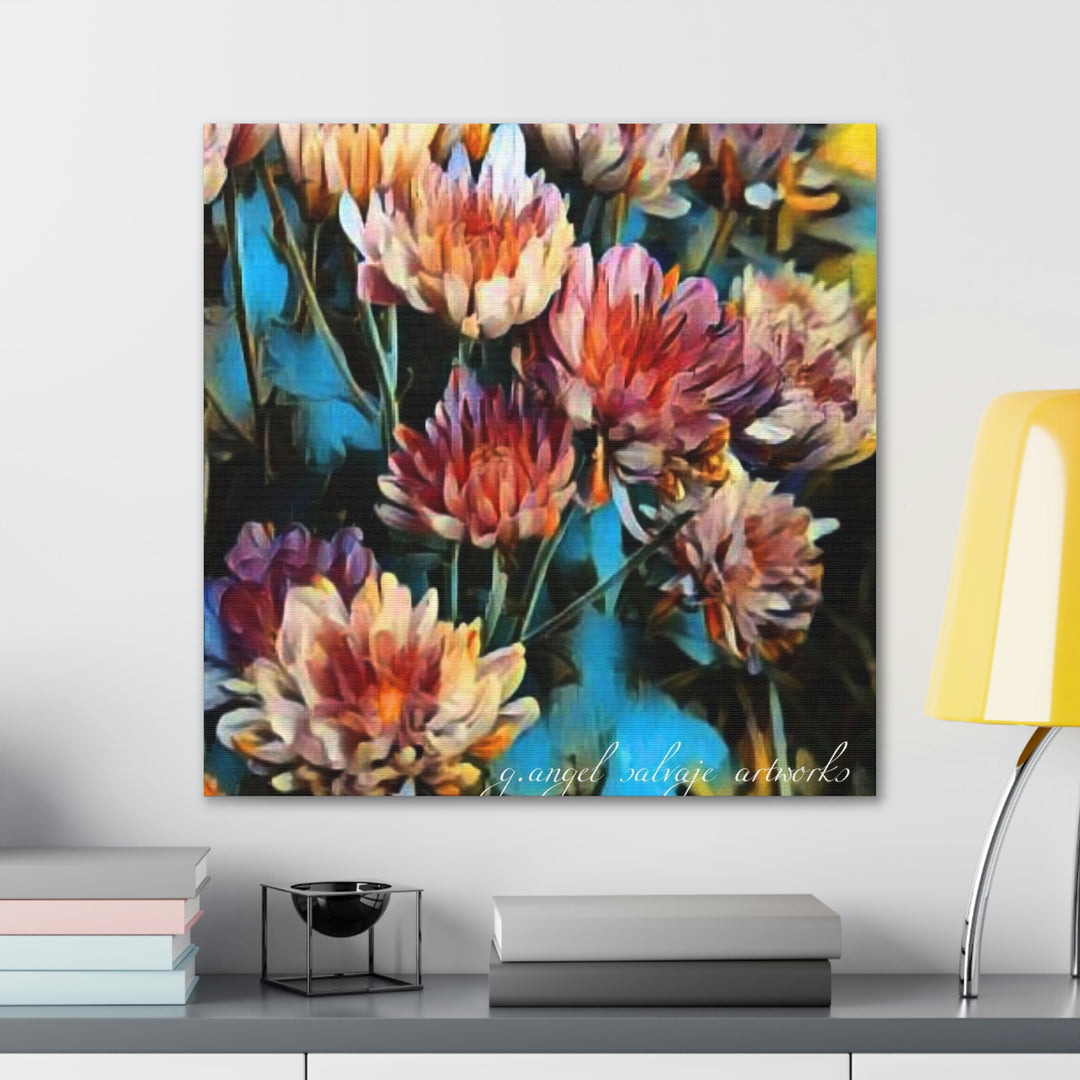 Corinthian Mums Canvas Gallery Wraps