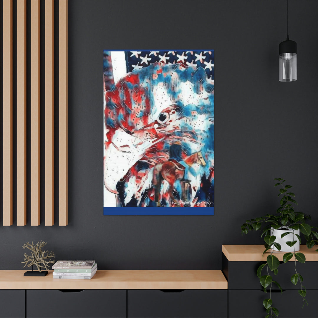America Strong and Free Canvas Gallery Wraps