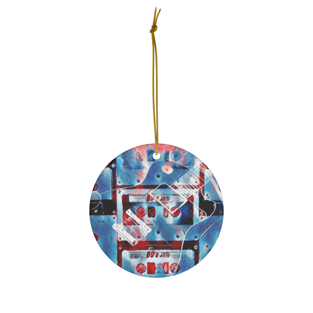 Guitar & cassettes Ceramic Ornament, 4 Shapes
