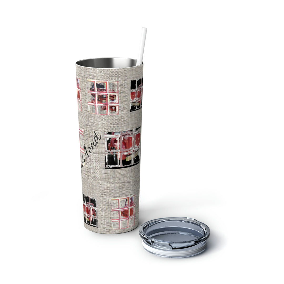 1956 Ford Truck ,Skinny Steel Tumbler with Straw, 20oz