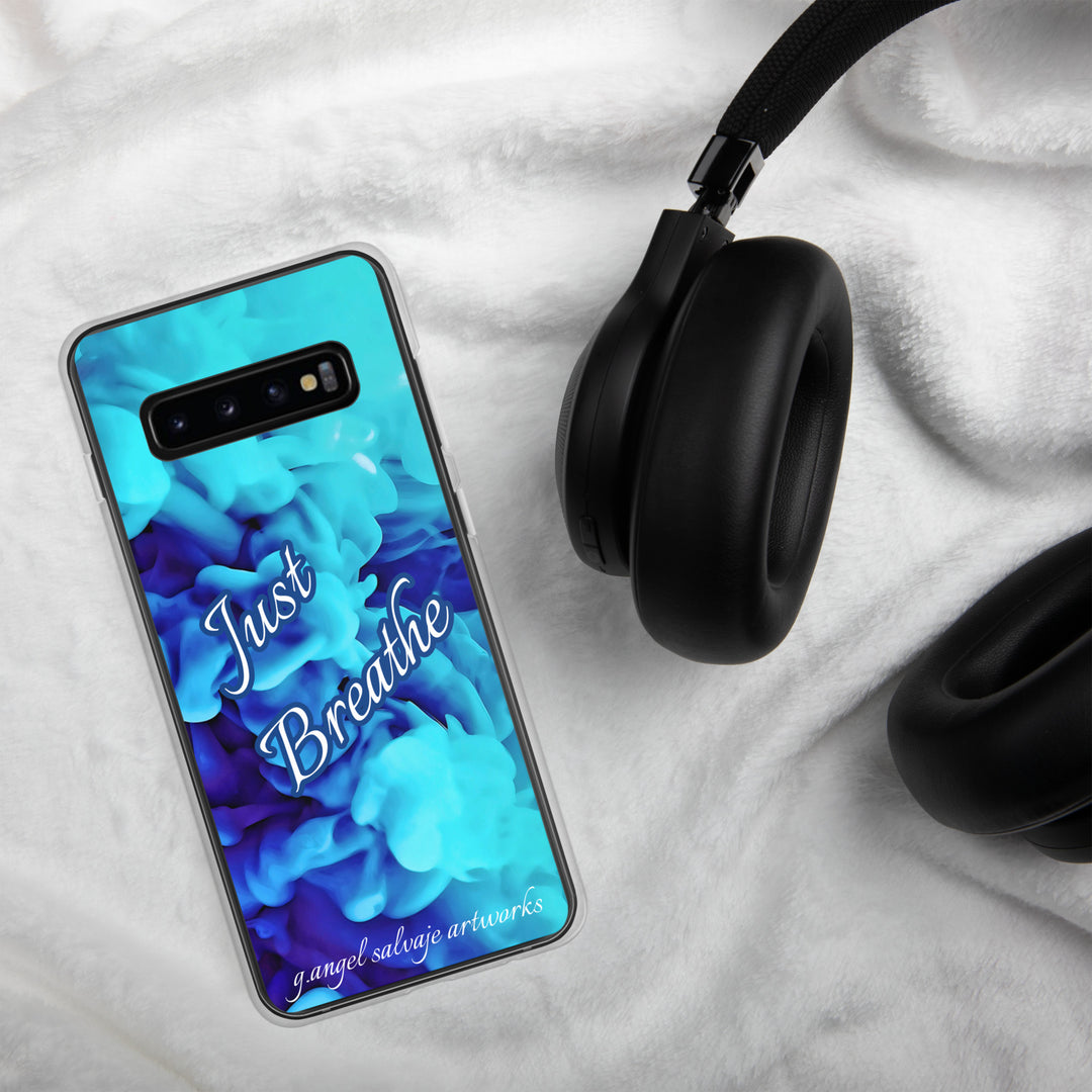 Just Breathe,blue cloudsClear Case for Samsung®