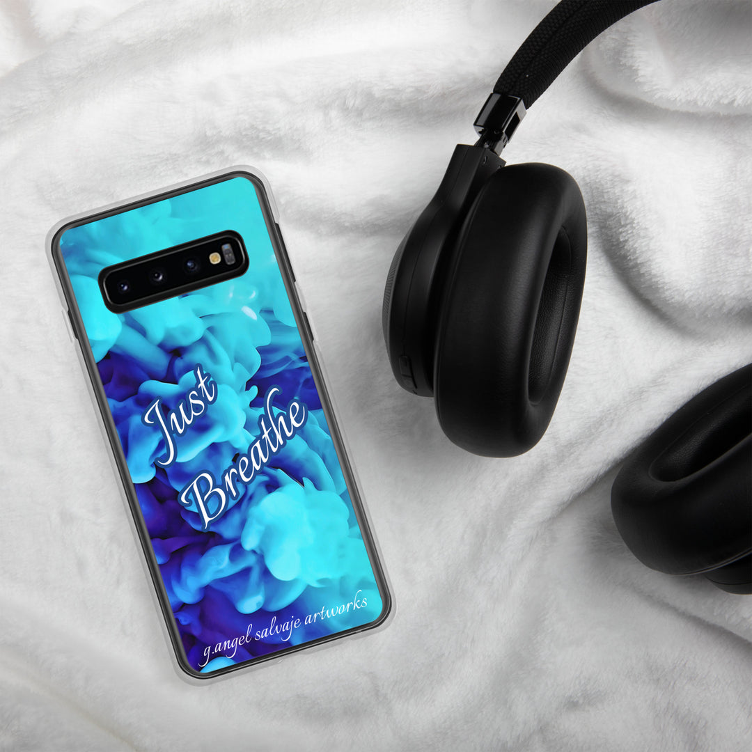 Just Breathe,blue cloudsClear Case for Samsung®