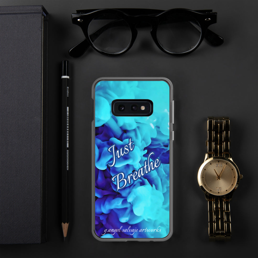 Just Breathe,blue cloudsClear Case for Samsung®