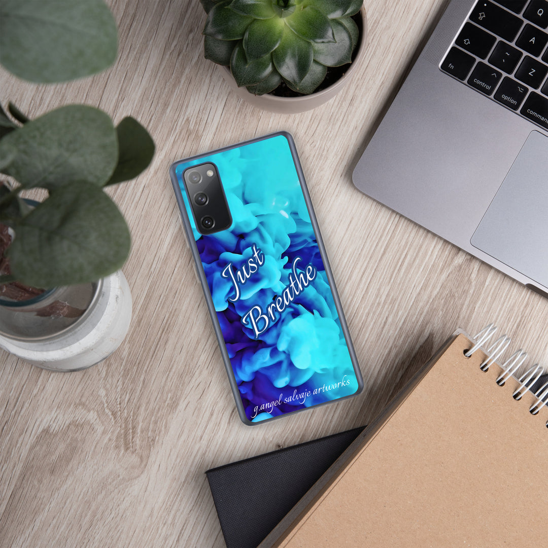 Just Breathe,blue cloudsClear Case for Samsung®