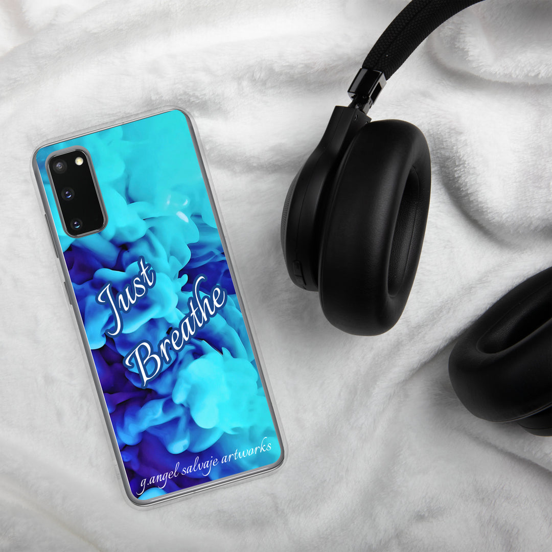 Just Breathe,blue cloudsClear Case for Samsung®