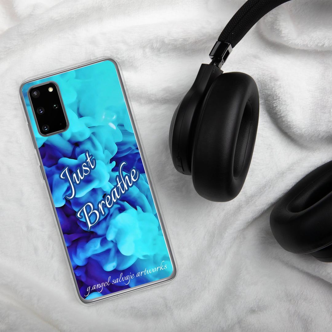 Just Breathe,blue cloudsClear Case for Samsung®