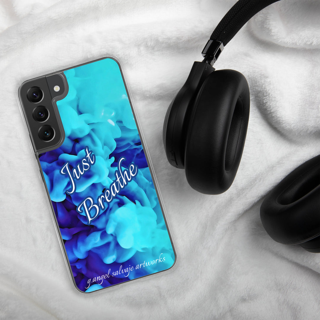 Just Breathe,blue cloudsClear Case for Samsung®