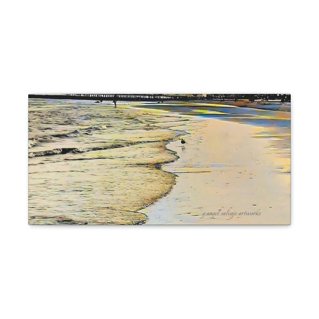 Galveston Strut Landscape Canvas Gallery Wraps