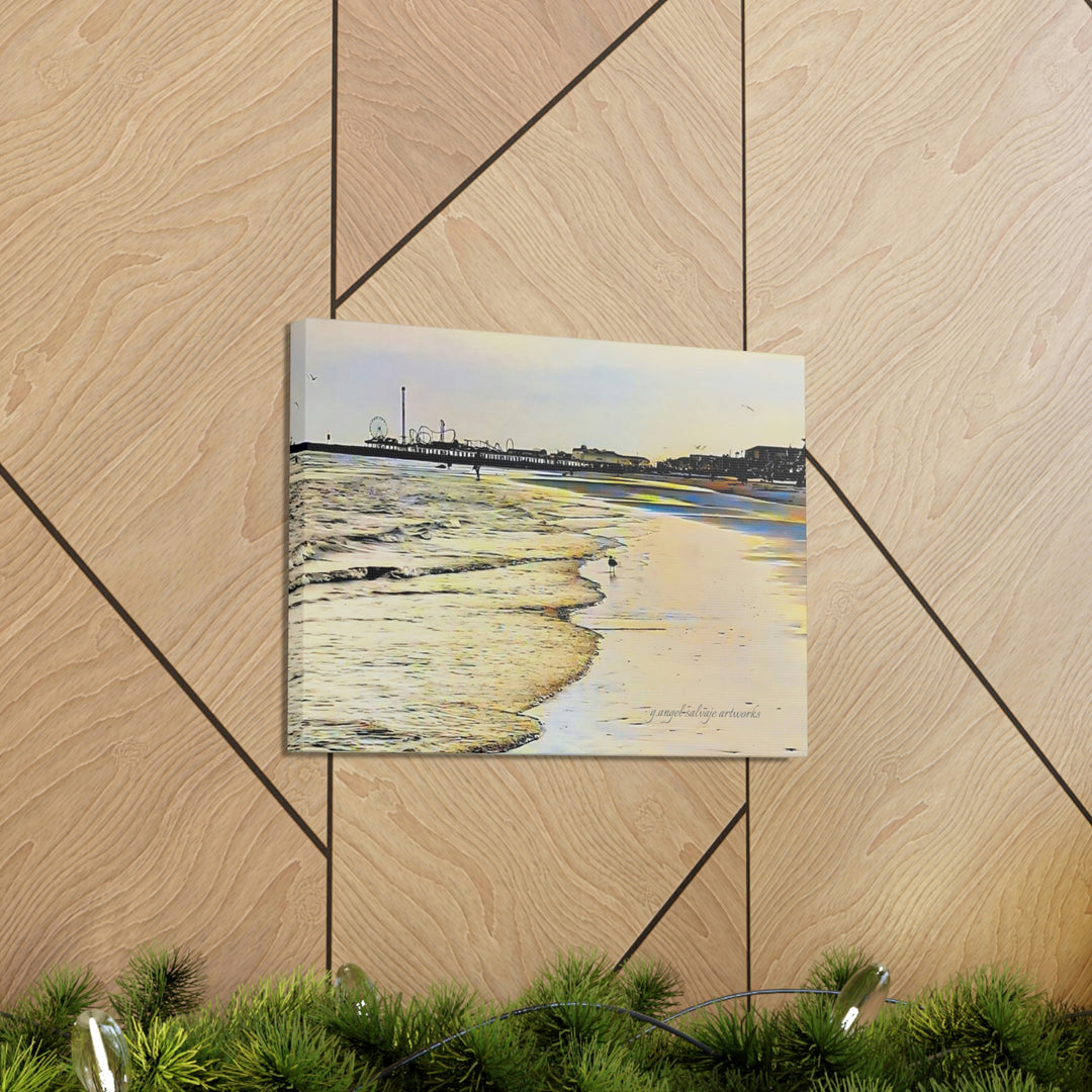 Galveston Strut Landscape Canvas Gallery Wraps
