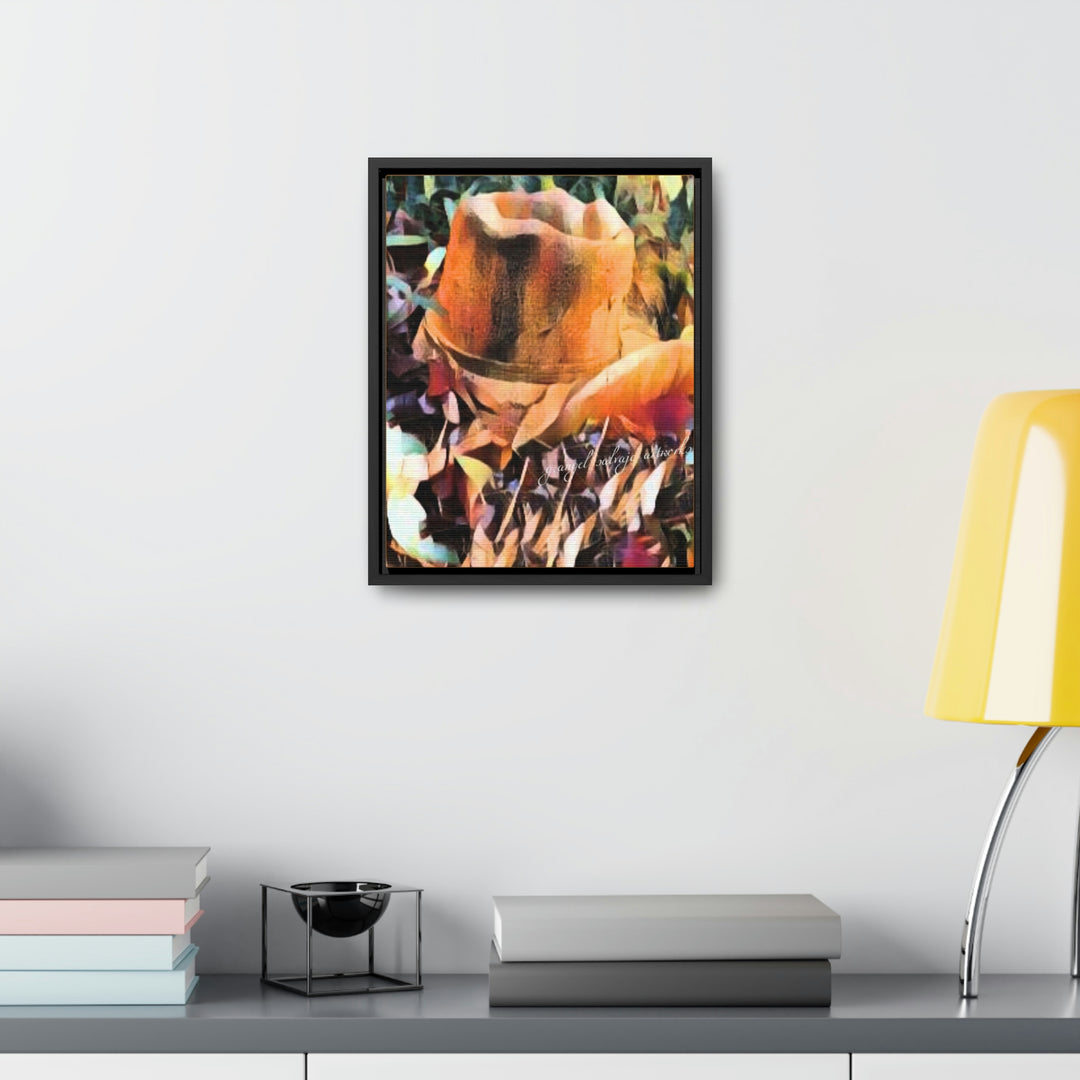 A Man's Hat Gallery Canvas Wraps, Vertical Frame