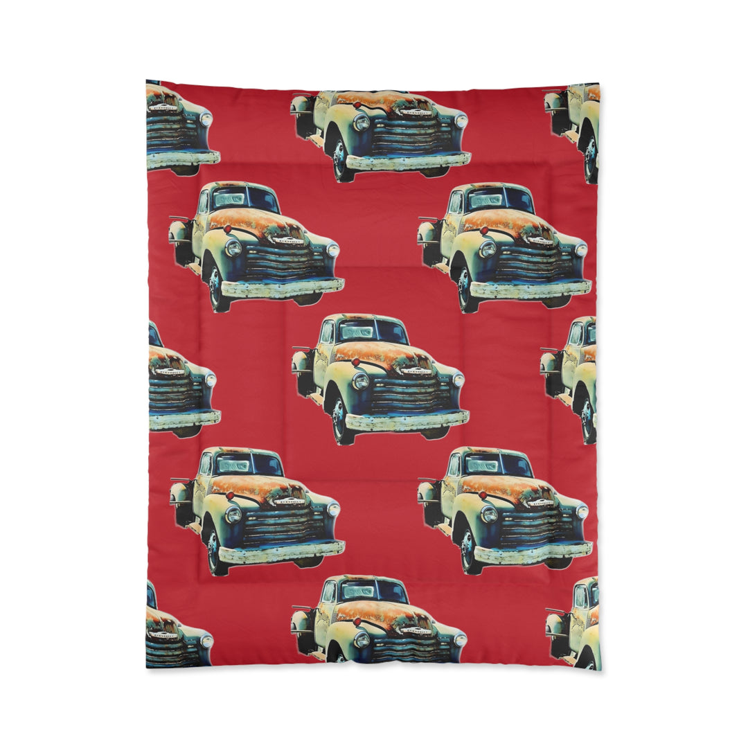 1953 Antique Truck  Red Comforter style 2