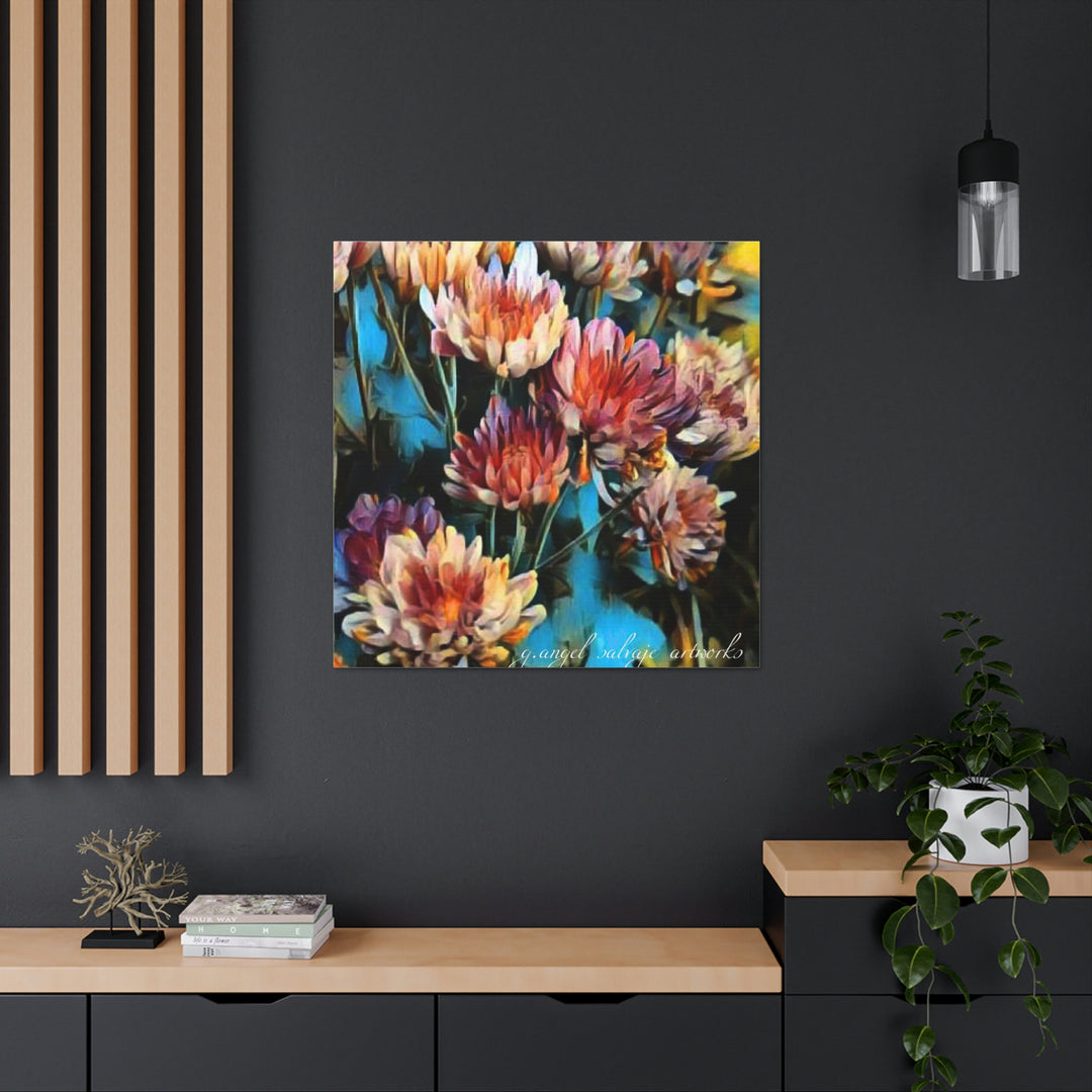Corinthian Mums Canvas Gallery Wraps