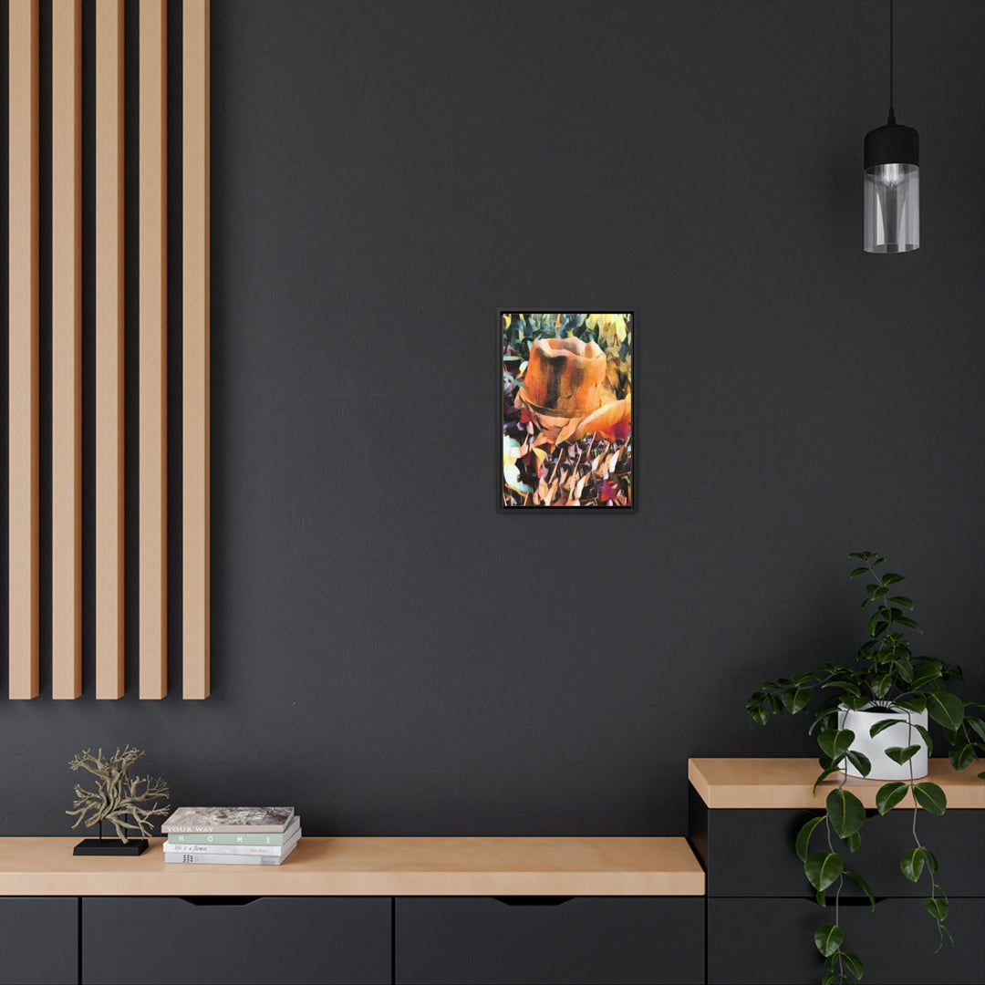 A Man's Hat Gallery Canvas Wraps, Vertical Frame