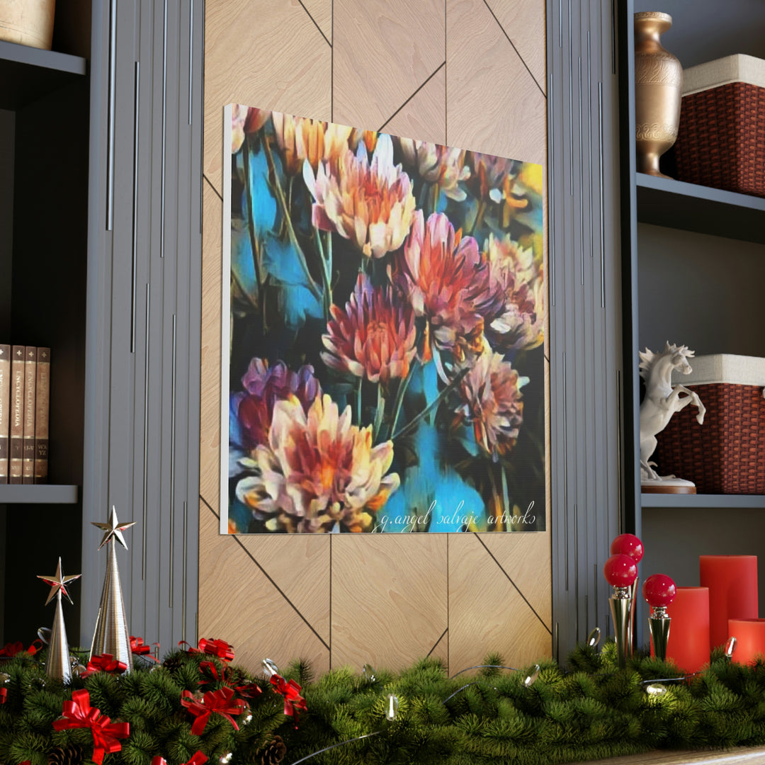 Corinthian Mums Canvas Gallery Wraps