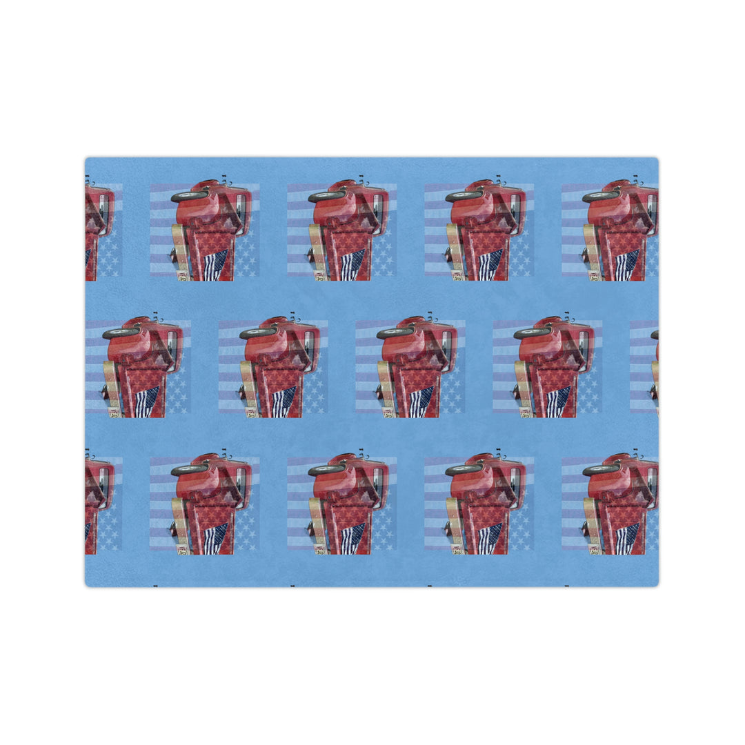 Triple 1956 Ford Truck Velveteen Minky Blanket