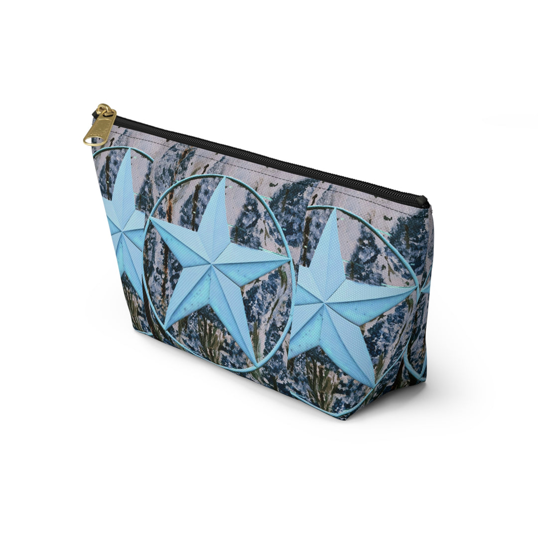 Star and Bluebonnet Accessory Pouch w T-bottom