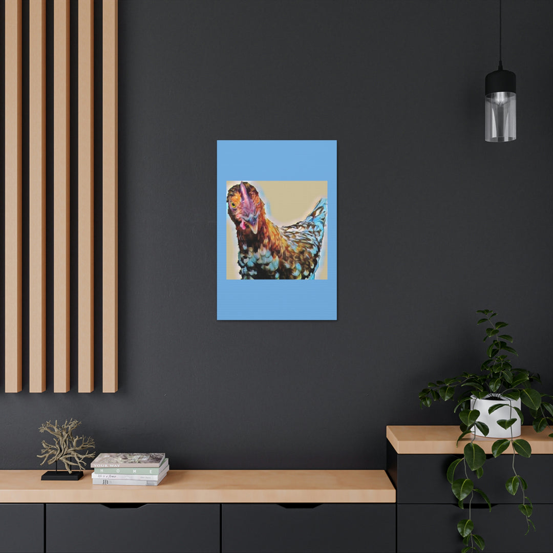 Spot the Hen on Canvas Gallery Wraps