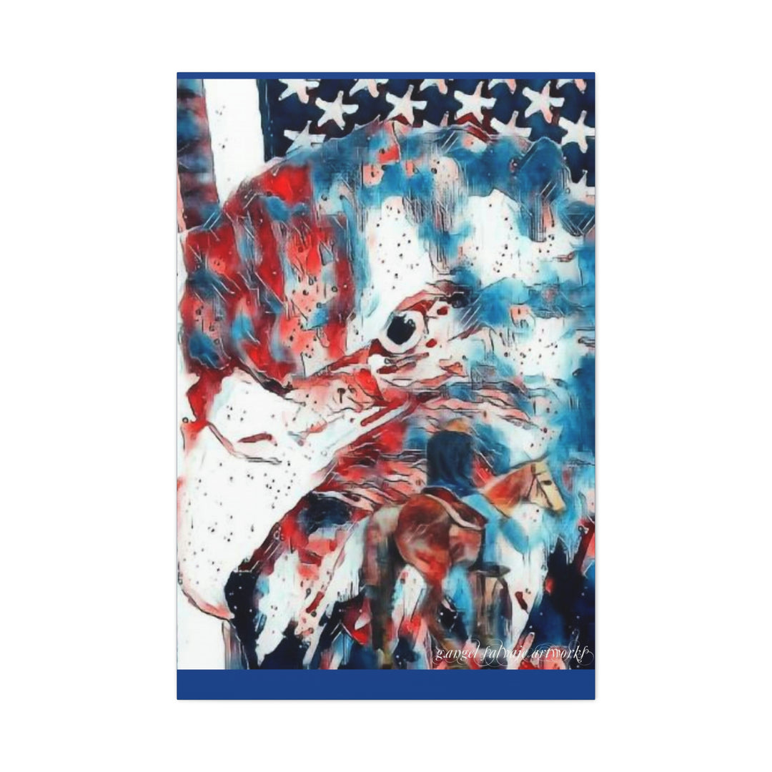 America Strong and Free Canvas Gallery Wraps