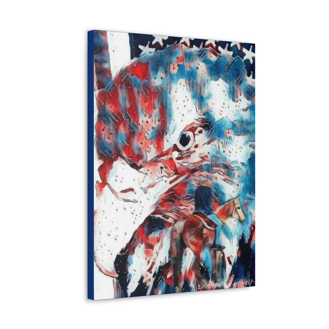 America Strong and Free Canvas Gallery Wraps