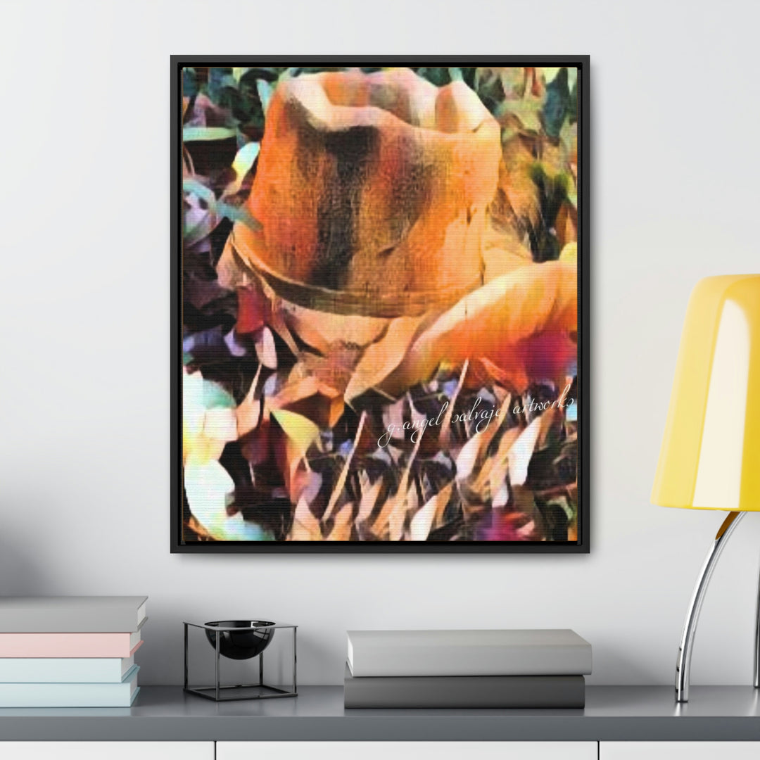 A Man's Hat Gallery Canvas Wraps, Vertical Frame