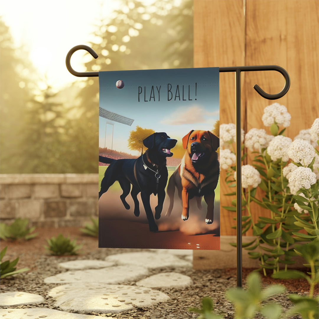 Play Ball with the Big Dogs Garden & House Banner