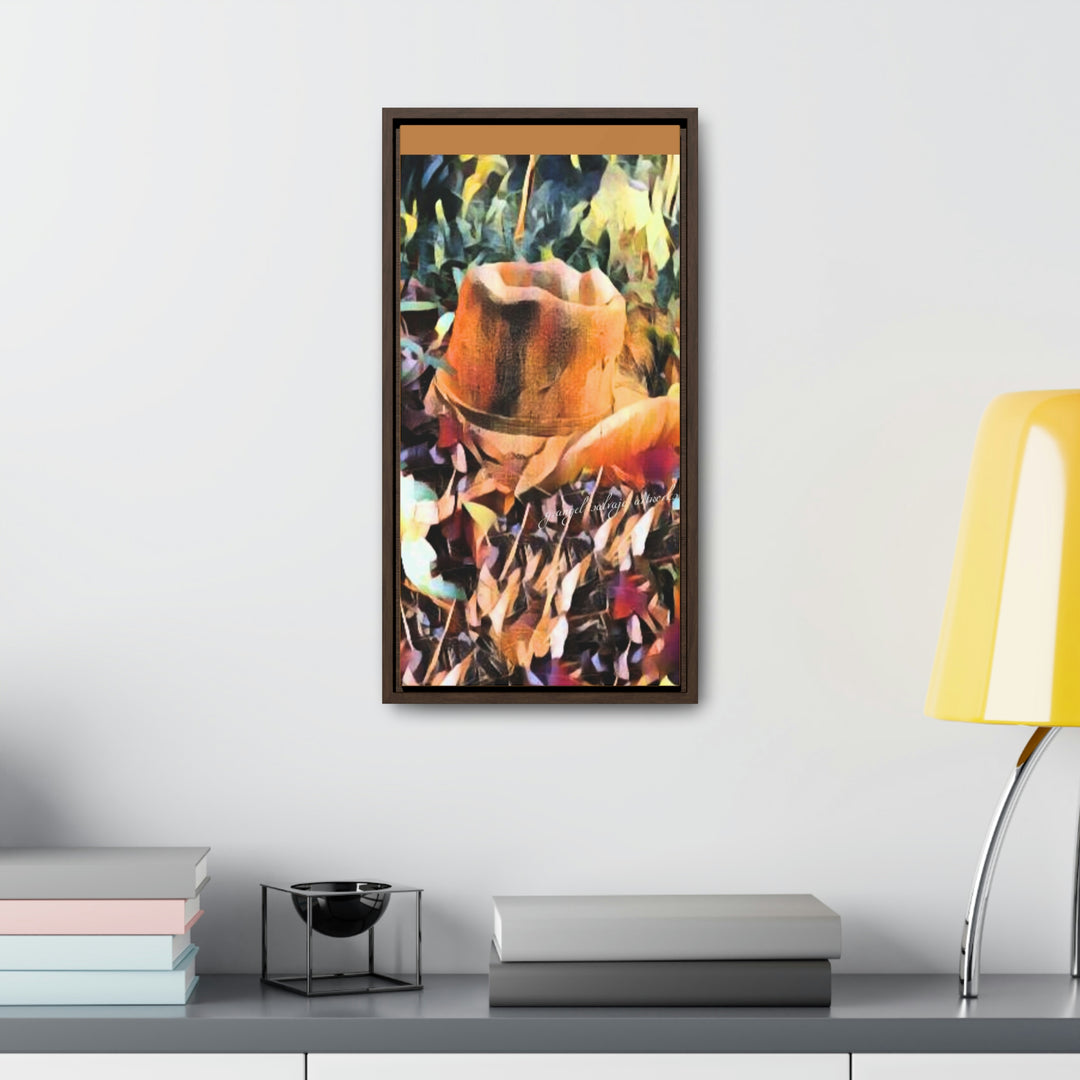 A Man's Hat Gallery Canvas Wraps, Vertical Frame