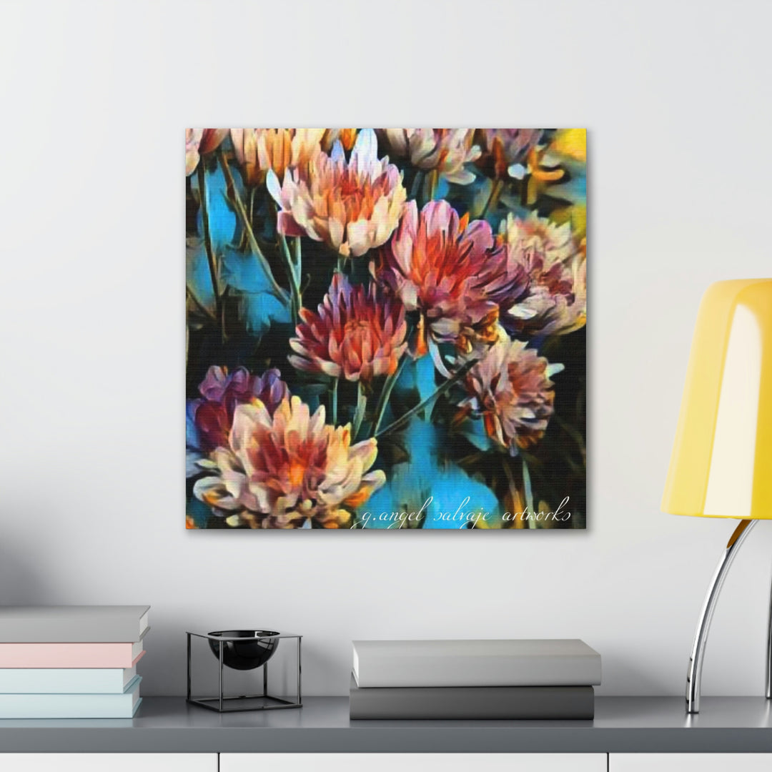 Corinthian Mums Canvas Gallery Wraps