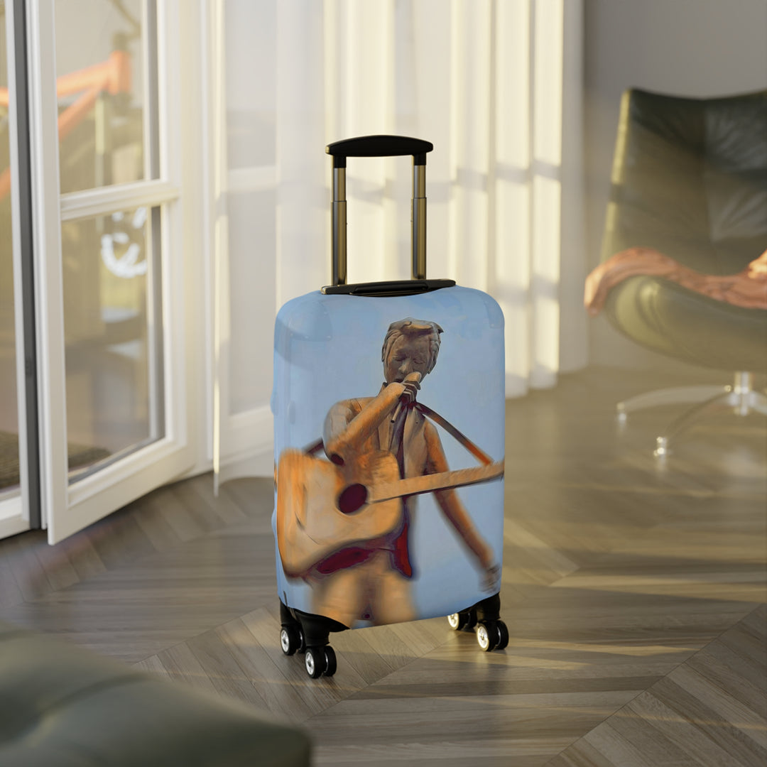 Singing River Sculpture Luggage Cover