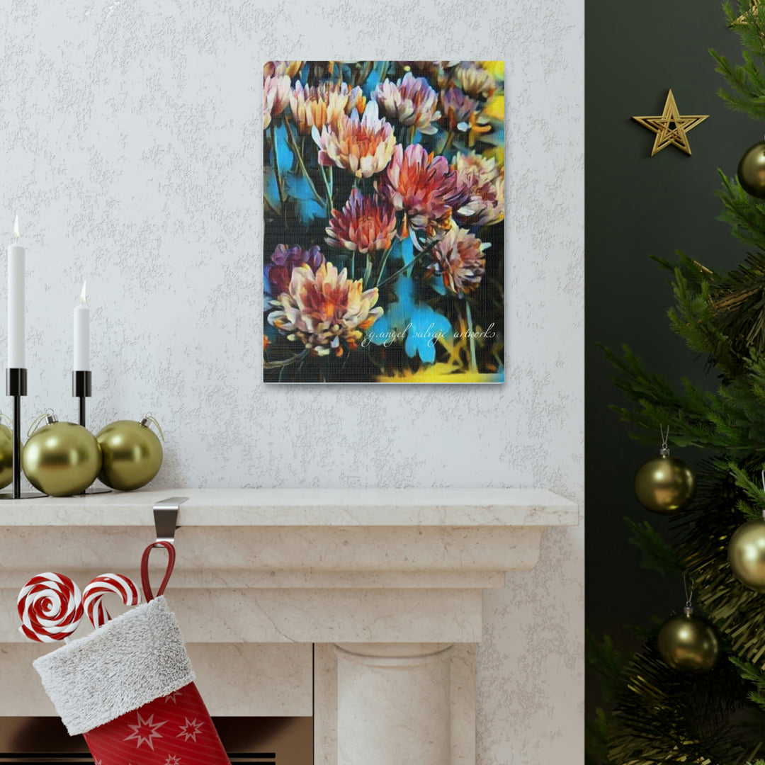 Corinthian Mums Canvas Gallery Wraps