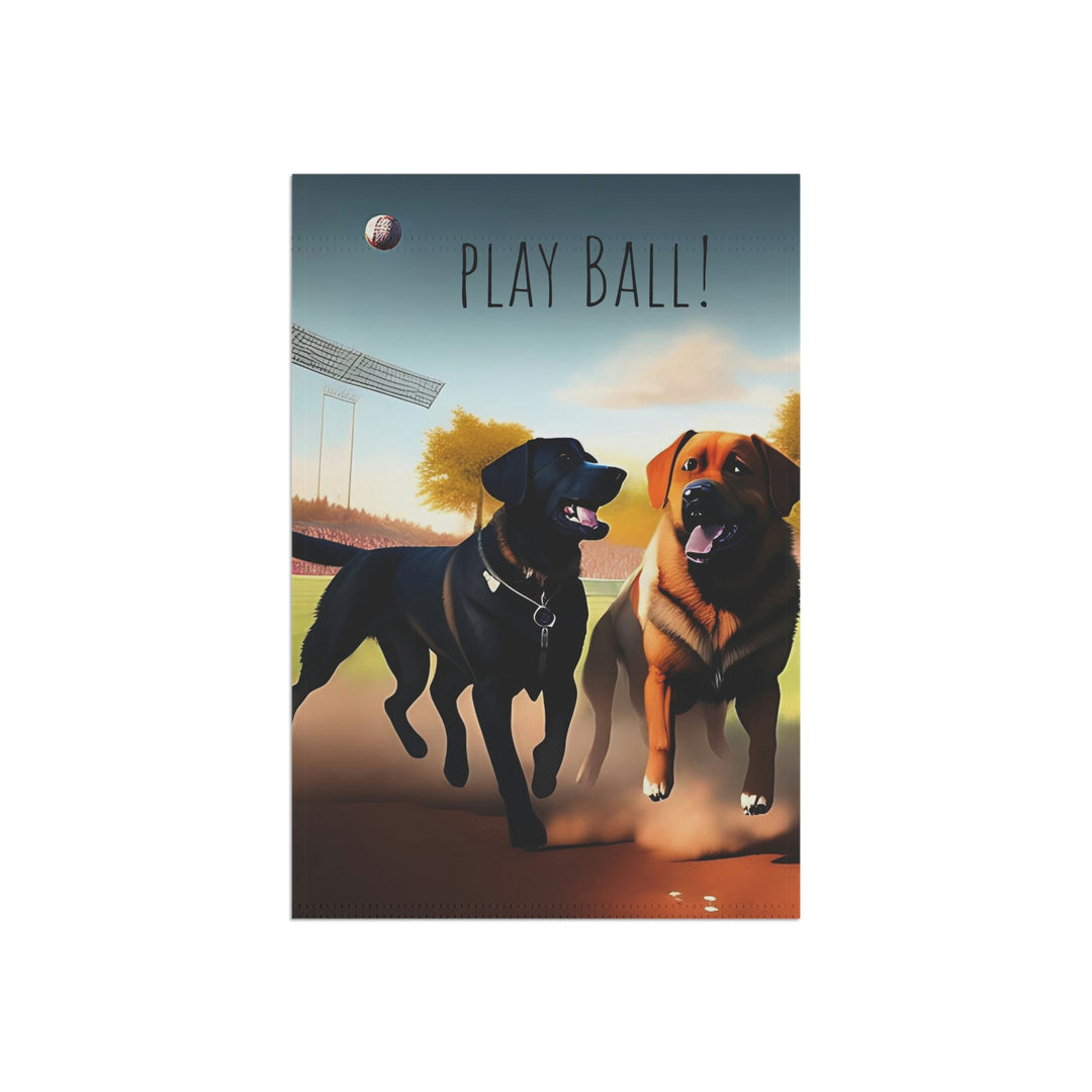Play Ball with the Big Dogs Garden & House Banner