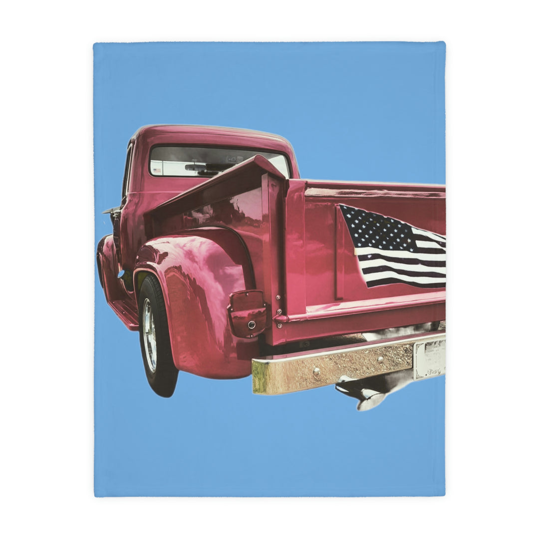 1956 Fat Bottom Ford Velveteen Minky Blanket (Two-sided print)