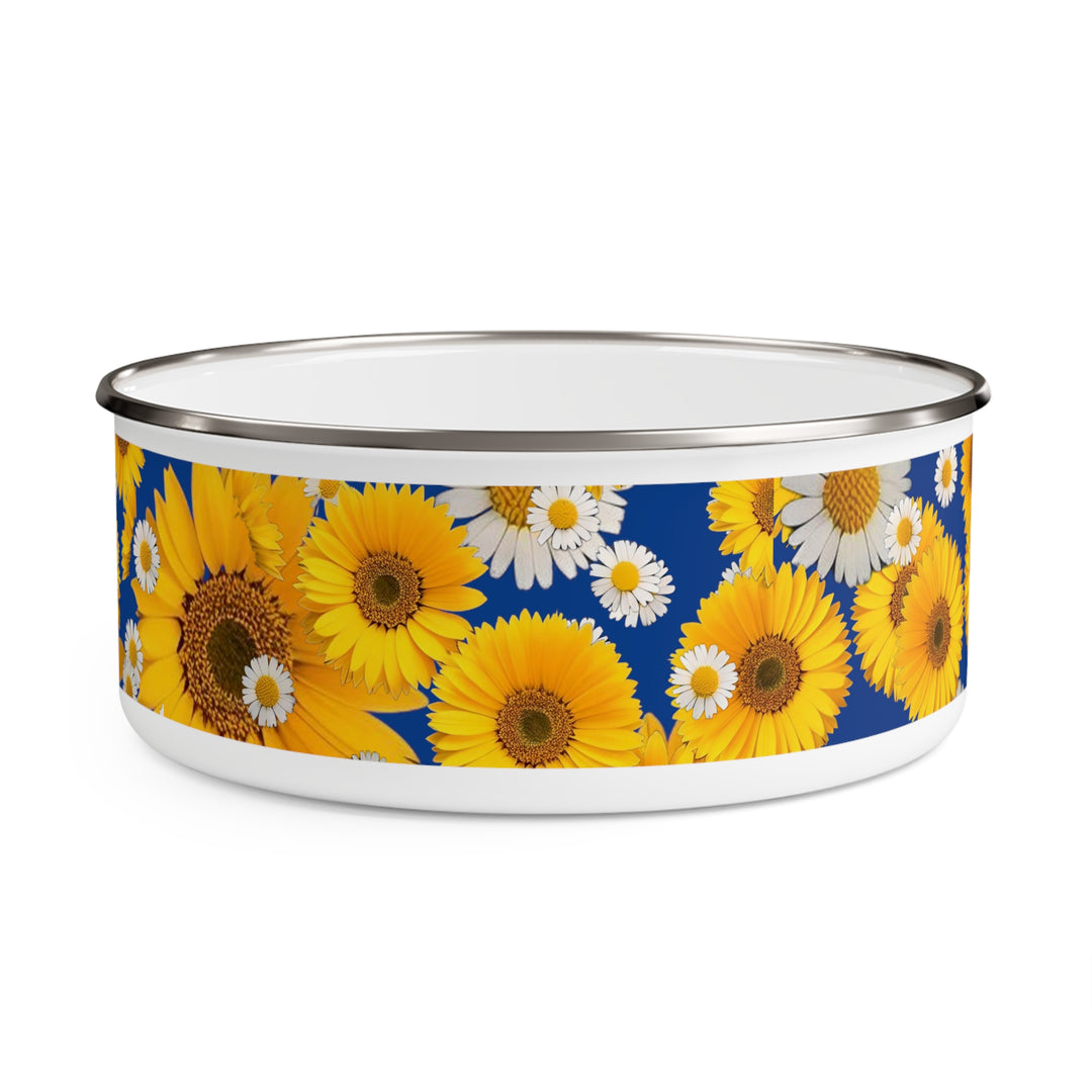 Blue and Yellow Fleury Enamel Bowl