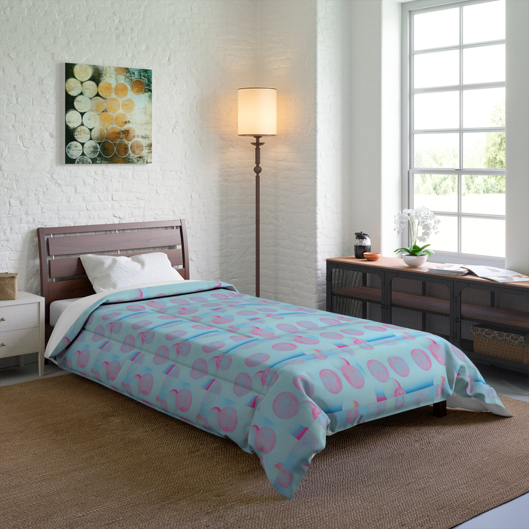Blue and Pink Comforter