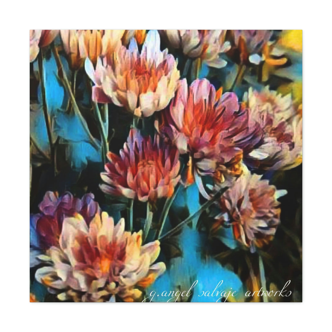Corinthian Mums Canvas Gallery Wraps