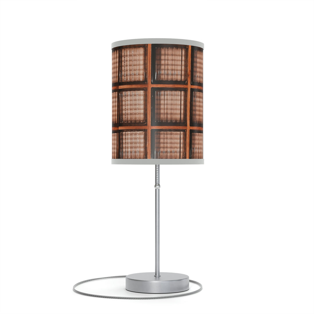 Wood and Glass design Lamp on a Stand, US|CA plug