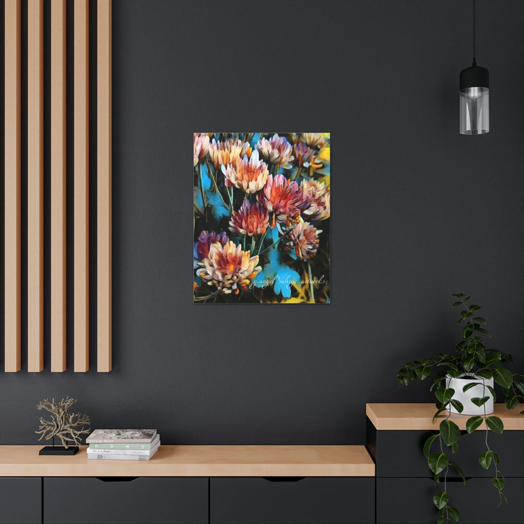 Corinthian Mums Canvas Gallery Wraps