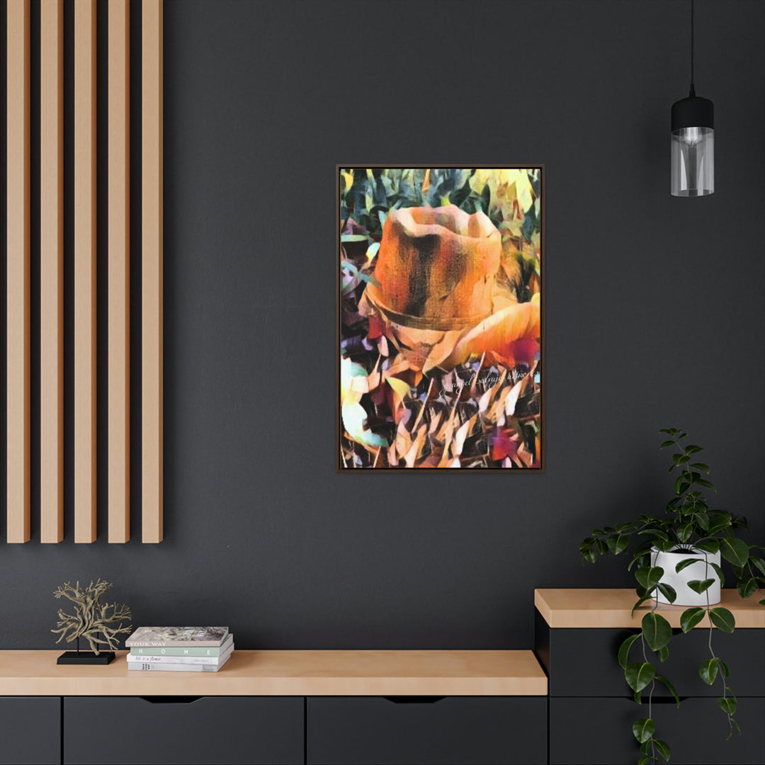 A Man's Hat Gallery Canvas Wraps, Vertical Frame