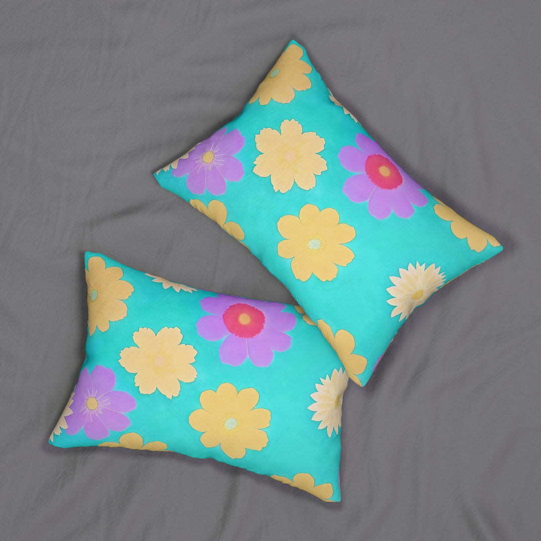 Flower power style 5 Spun Polyester Lumbar Pillow